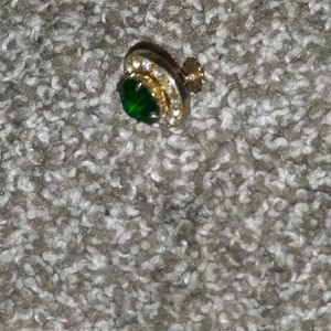 real gold , diamond, emerald pindent